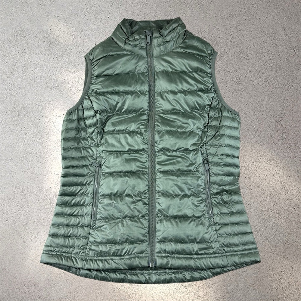 Quince Women Lightweight Down Packable Puffer‎ Vest Loden Outerwear Sz S